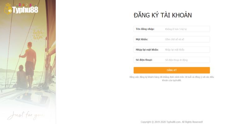 Hướng Dẫn Đăng Ký TYPHU88 Nhanh Chóng Với 3 Phút