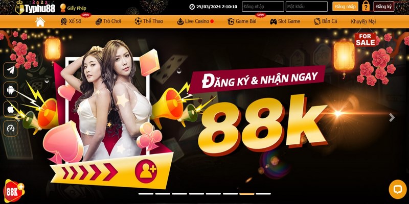 Sòng bài TYPHU88 cung cấp dịch vụ cá cược đặc sắc